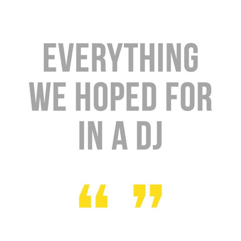 Everything we hoped for in a DJ