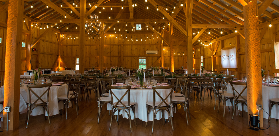 Wedding Reception Uplighting Provides Stunning View By Emmaus DJ And Photographer