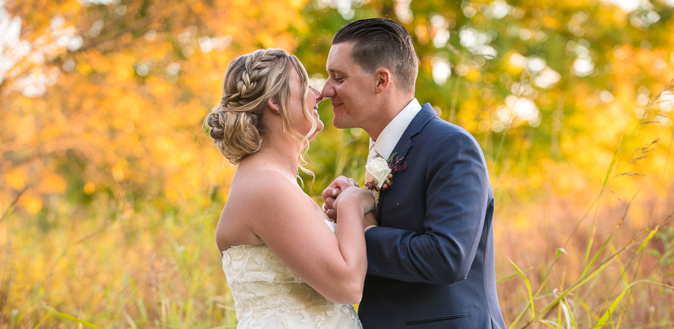 Fall Wedding Portrait By Fun Lehigh Valley Wedding Photographer