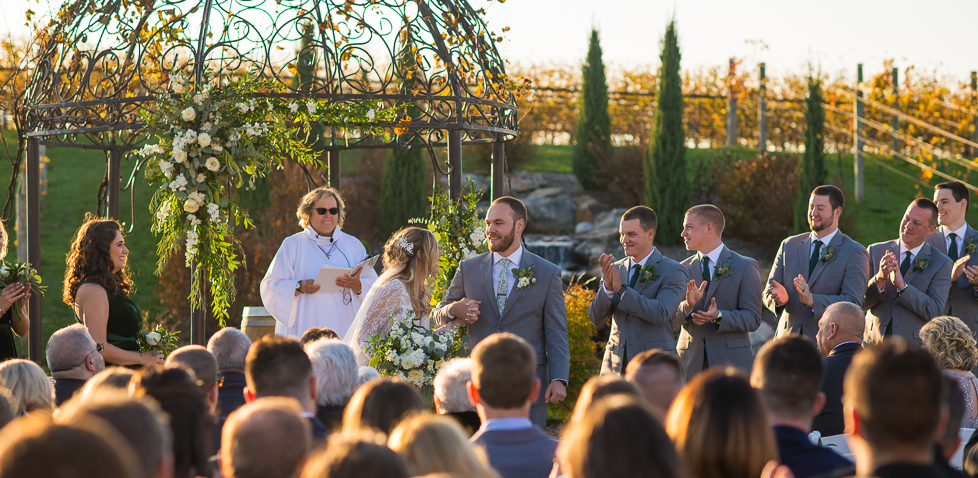 Wedding Ceremony At Folino Estate Vineyard - Lehigh Valley Wedding Photographer