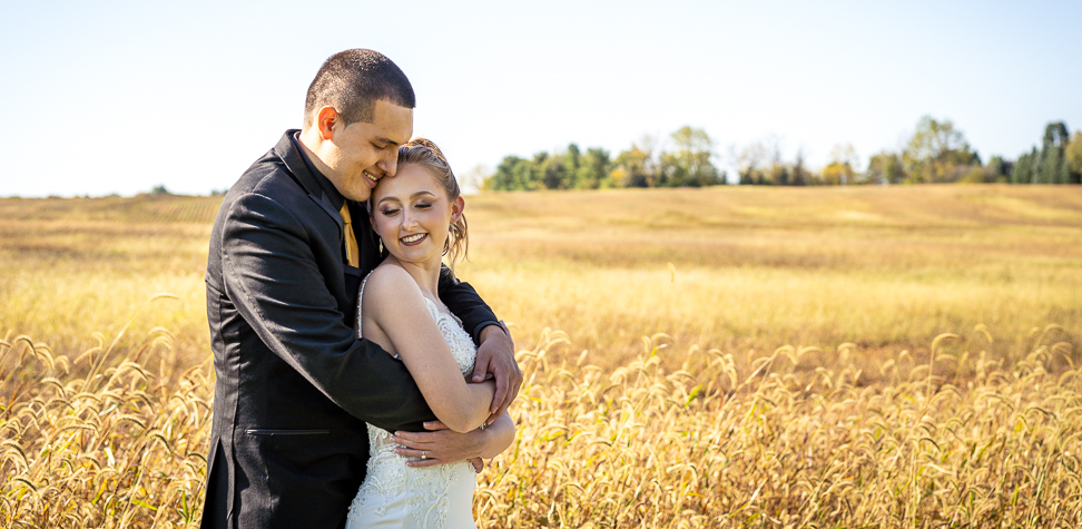 Lehigh Valley Wedding Photographer Captivates A Snuggled Portrait Of Newlyweds