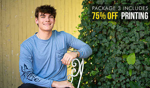 Package 3 includes 75% off Printing